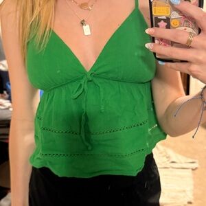 Wild Fable Vibrant Green Camisole Top